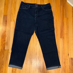 Gloria Vanderbilt Midnight Blue Denim Jeans Sz 16